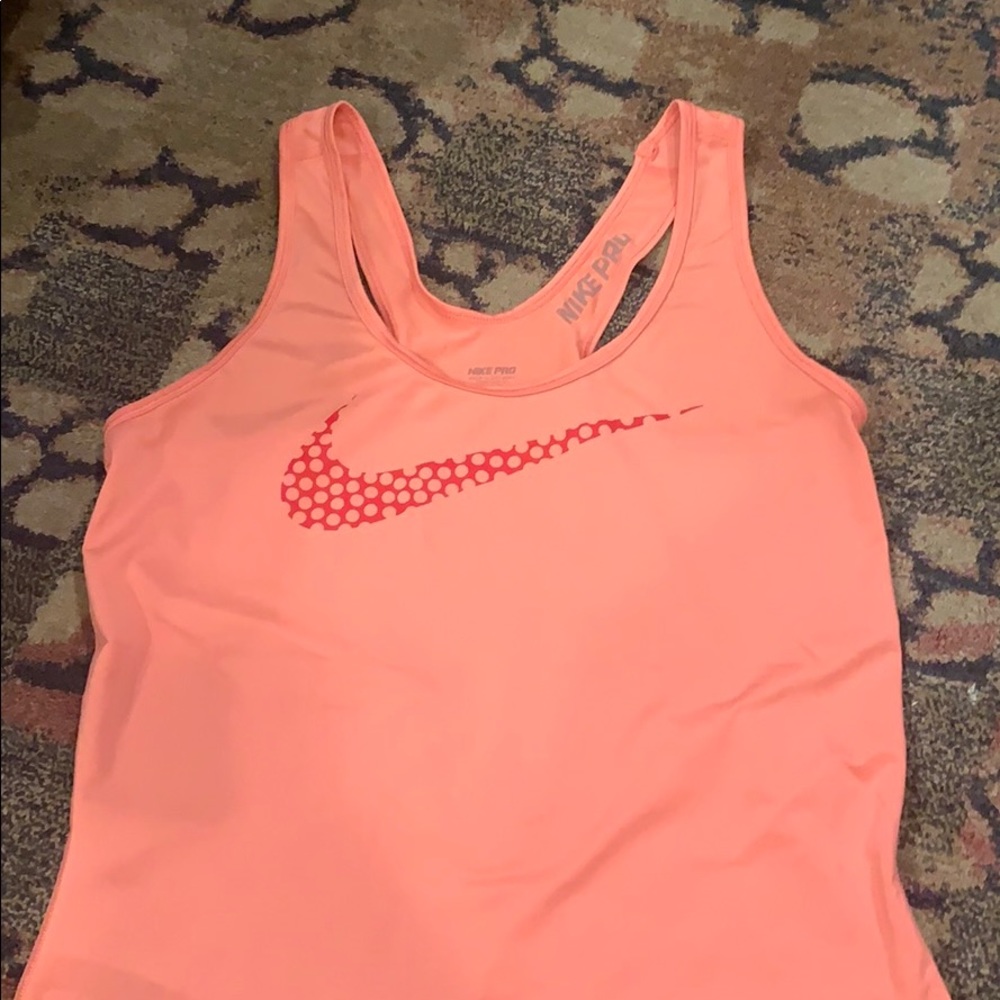 NIKE peach racerback tank top